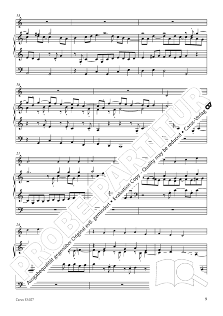 Wachet auf, ruft uns die Stimme Organ scores gallery preview page 10