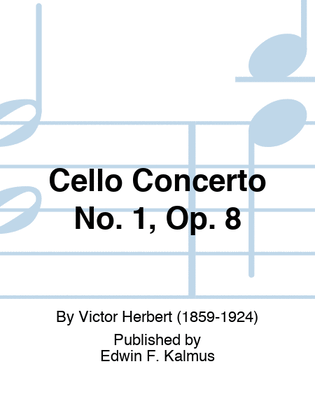Book cover for Cello Concerto No. 1, Op. 8