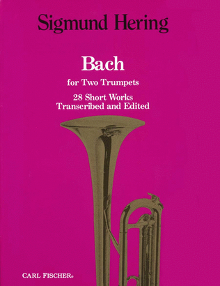 Book cover for Bach For Two Trumpets