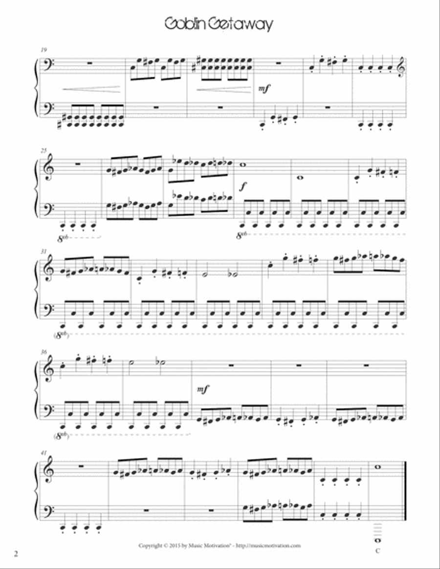 Goblin Getaway Piano Method scores gallery preview page 3