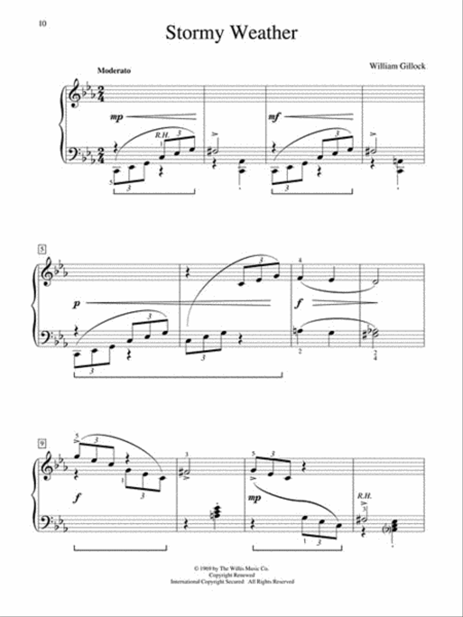 Classic Piano Repertoire – William Gillock Easy Piano scores gallery preview page 5