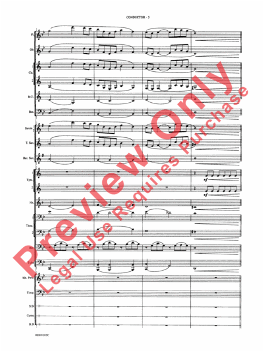 March Slav Concert Band scores gallery preview page 7