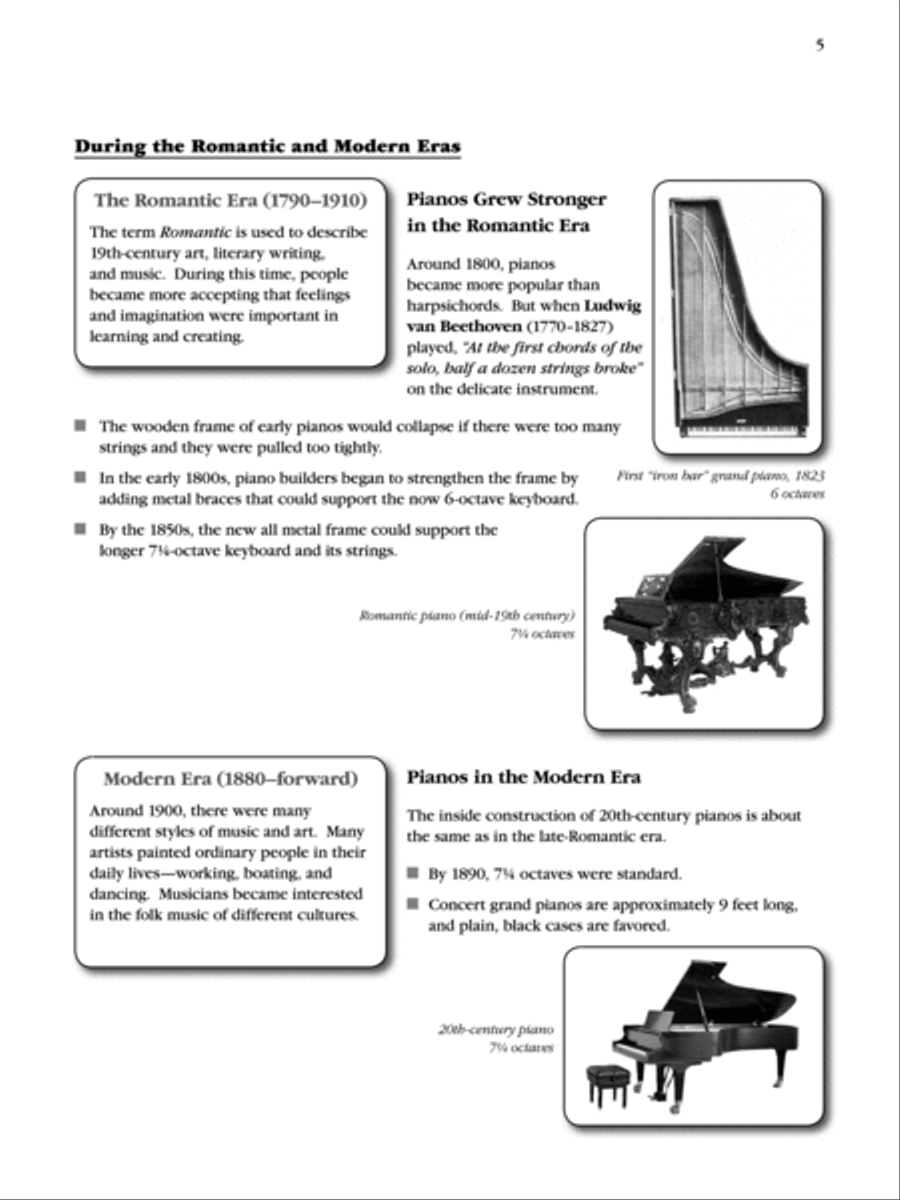 Exploring Piano Classics Repertoire Easy Piano scores gallery preview page 3