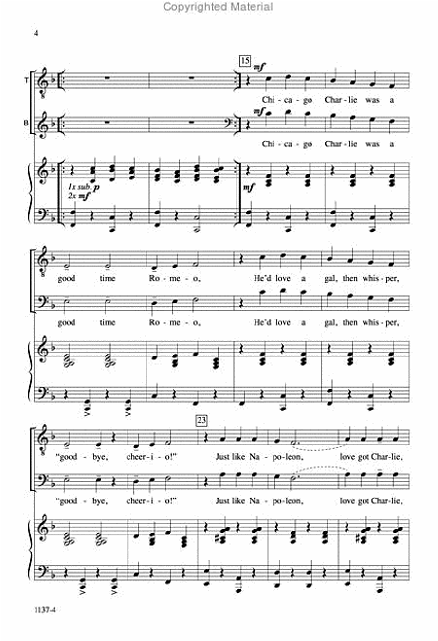 Kansas City Kitty - TB Octavo TB scores gallery preview page 3