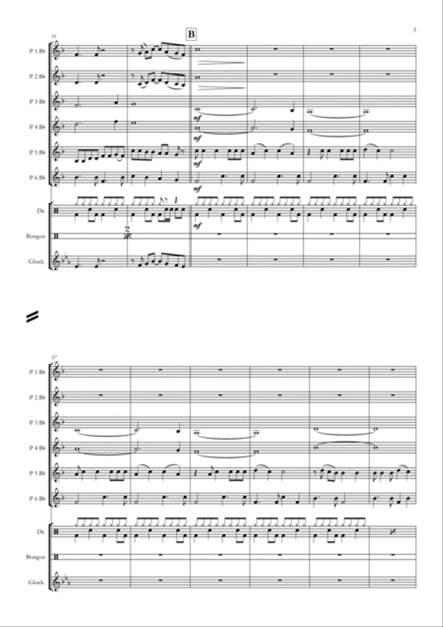 Walk Of Life Concert Band scores gallery preview page 3