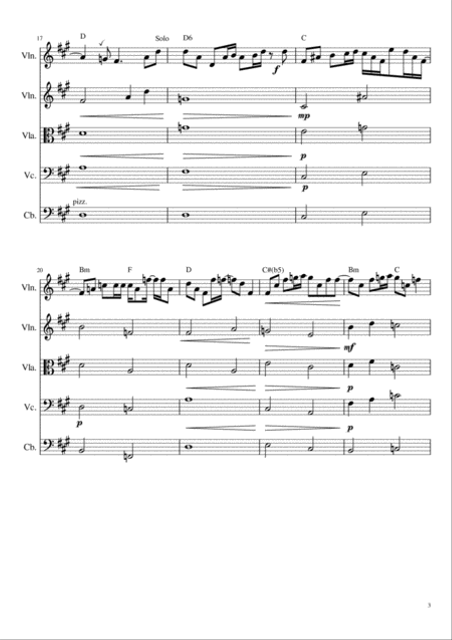 Shame In You Shame In You String Quartet scores gallery preview page 3