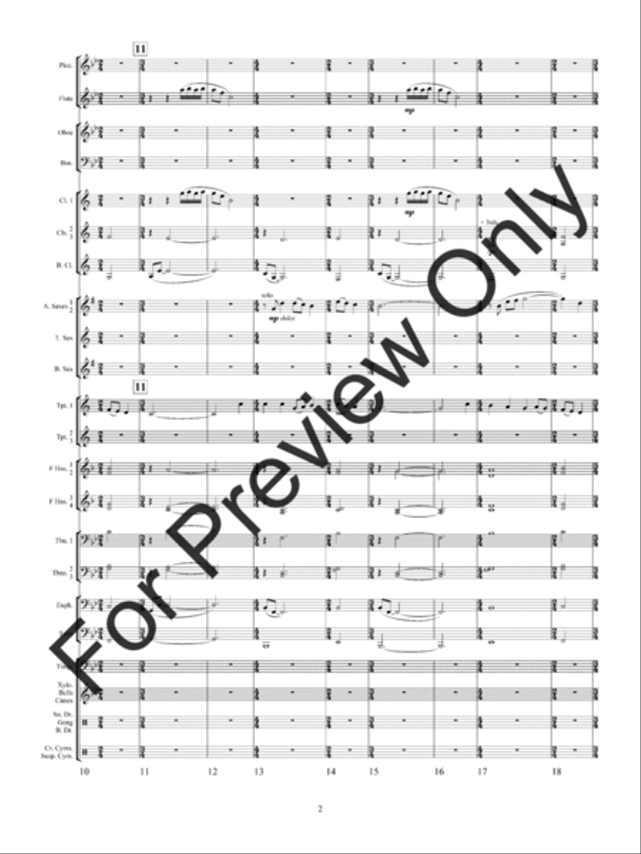Variations On A Mighty Fortress Concert Band scores gallery preview page 5