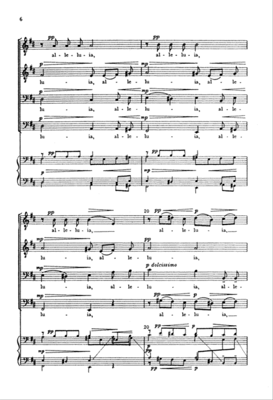 Alleluia Alleluia TTBB scores gallery preview page 5