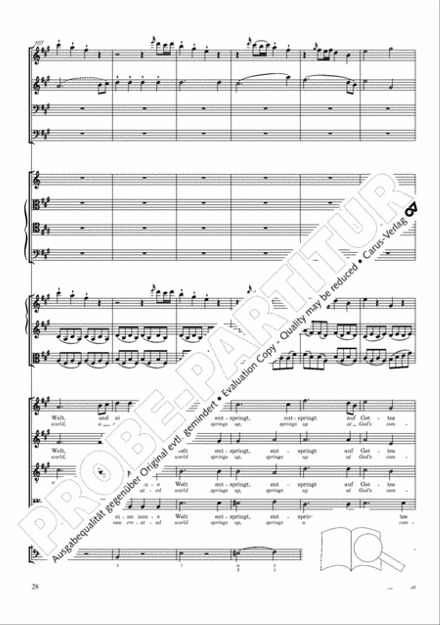 The Creation (Die Schopfung) 4-Part scores gallery preview page 48