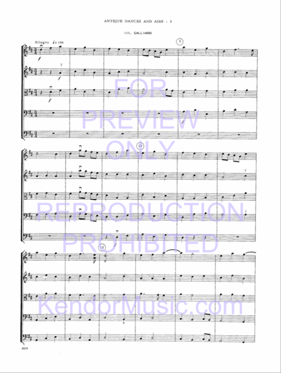 Antique Dances And Airs (Full Score) String Orchestra scores gallery preview page 8