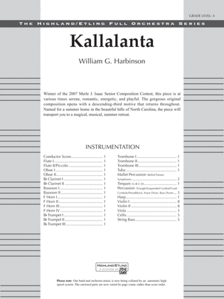 Kallalanta: Score