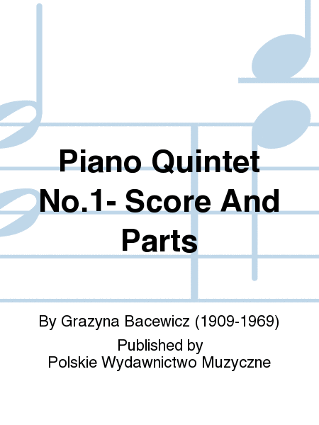 Piano Quintet No.1- Score And Parts