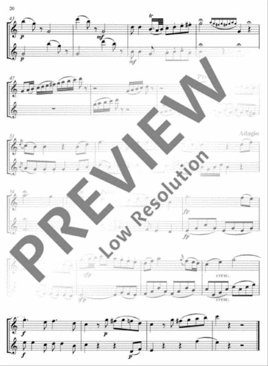 The Magic Flute Flute Duet scores gallery preview page 21