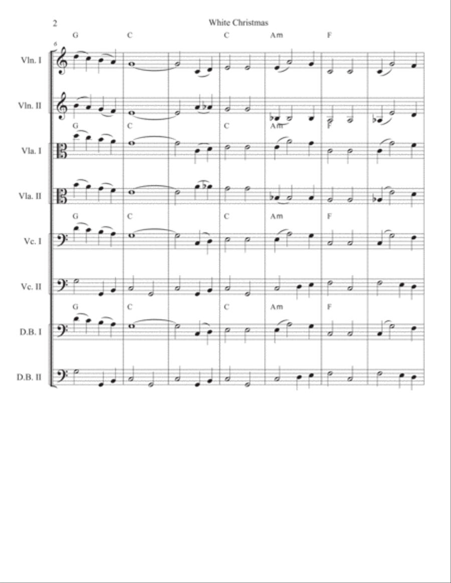 White Christmas White Christmas Cello scores gallery preview page 2