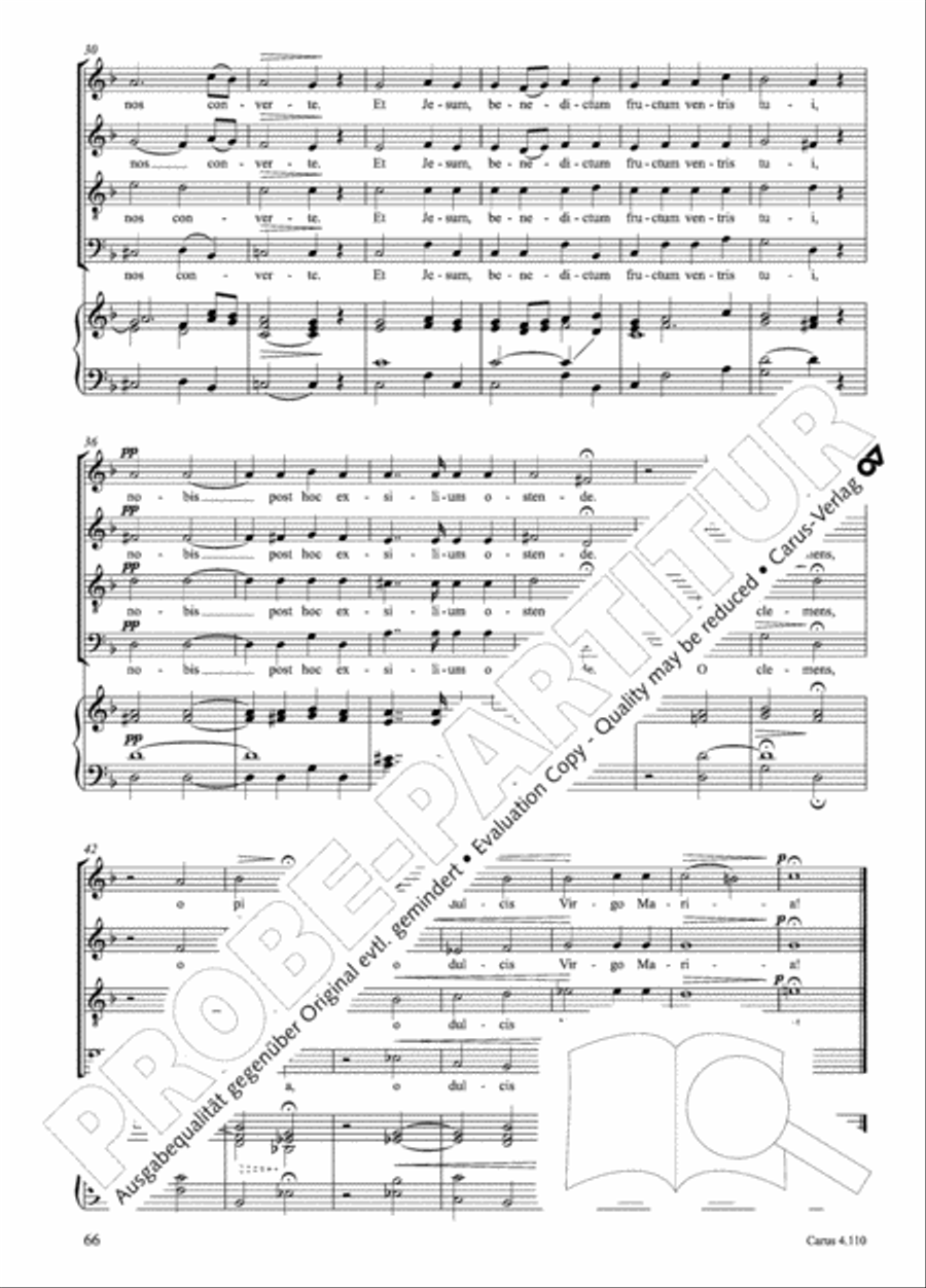 20 Latin Motets (Chants sacres latin/ 20 latein. Motetten) 4-Part scores gallery preview page 67