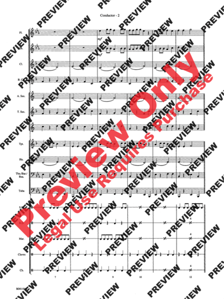 Carnival in Rio Concert Band scores gallery preview page 4