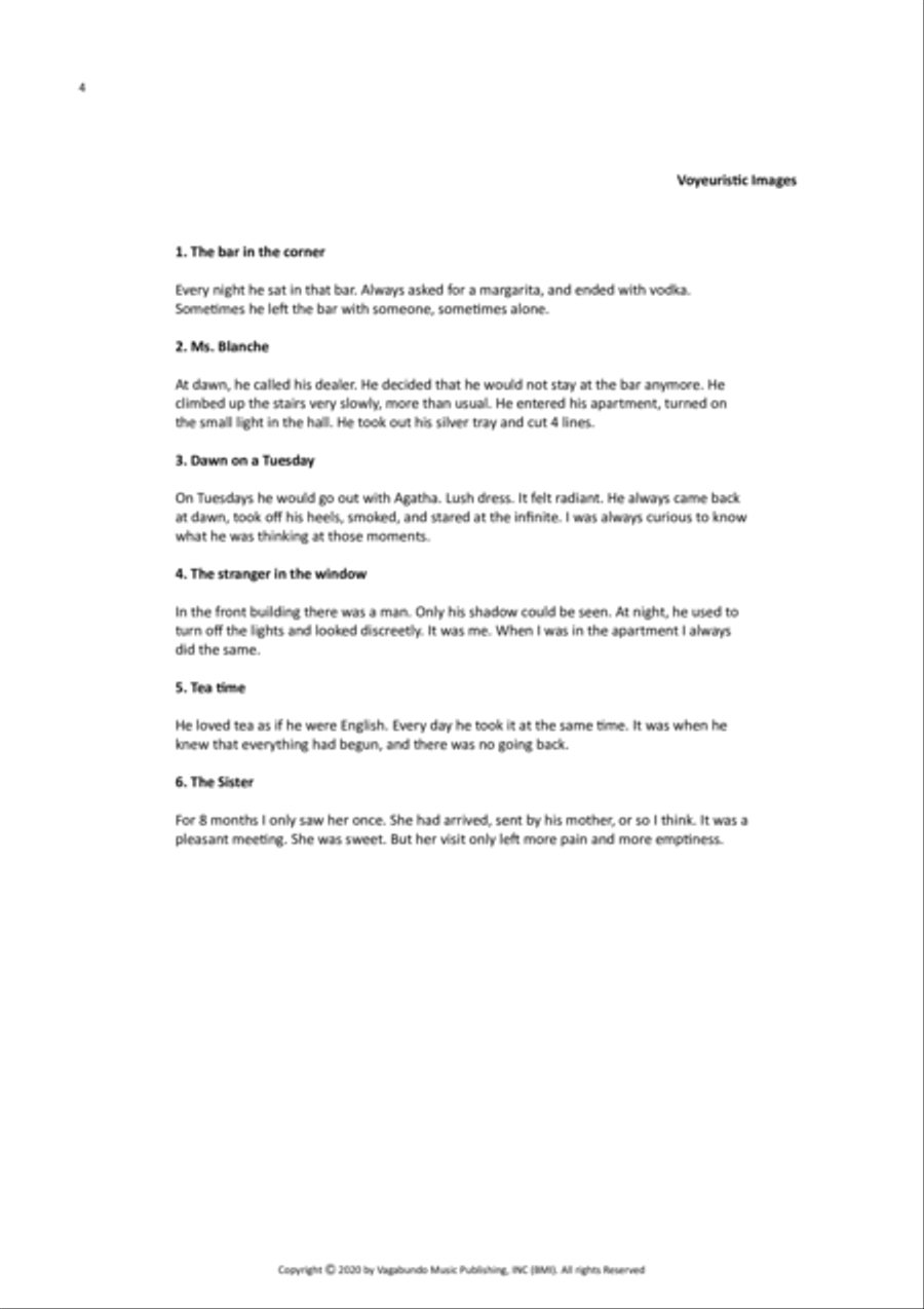 De La Chica: Voyeuristic Images, Op. 10 Piano Solo scores gallery preview page 5