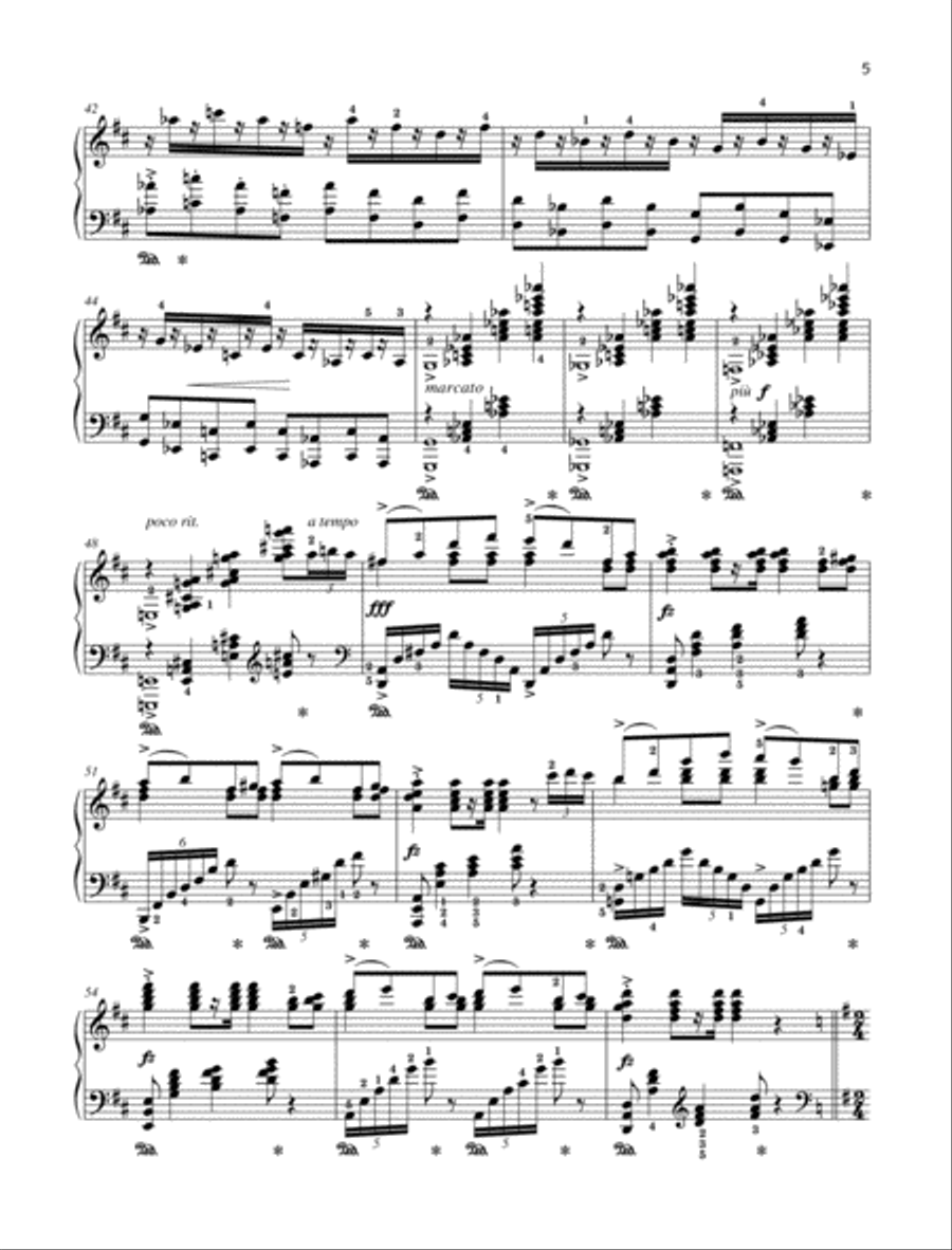 Wedding Day at Troldhaugen, Op. 65 No. 53 Piano Solo scores gallery preview page 4