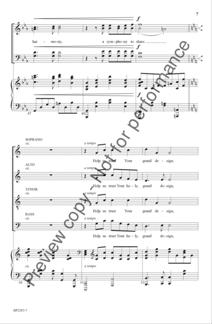 Wounded Alleluias 4-Part scores gallery preview page 8