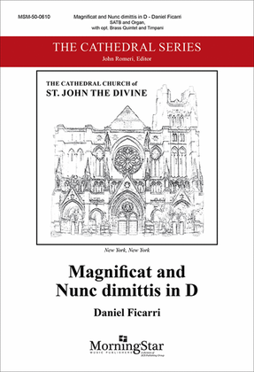 Book cover for Magnificat and Nunc dimittis in D (Choral Score)