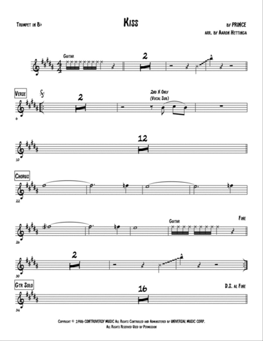 Kiss Kiss Small Ensemble scores gallery preview page 2