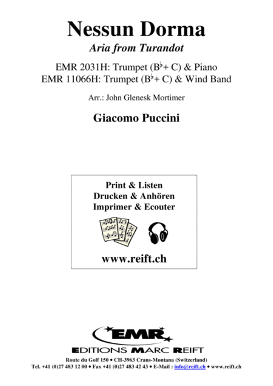 Nessun Dorma Nessun Dorma Cornet scores gallery preview page 2
