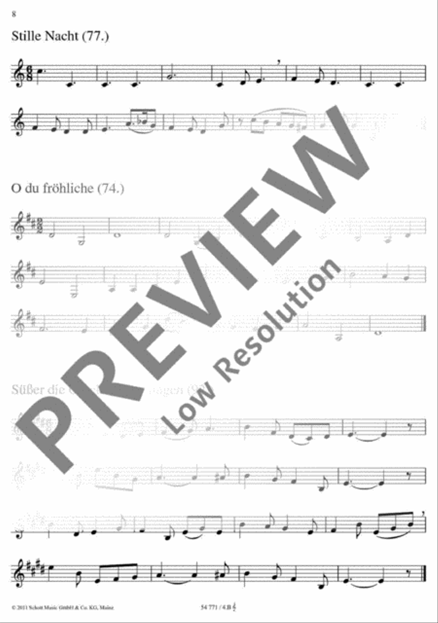 Zu Bethlehem geboren Zu Bethlehem geboren Bass Clarinet scores gallery preview page 9
