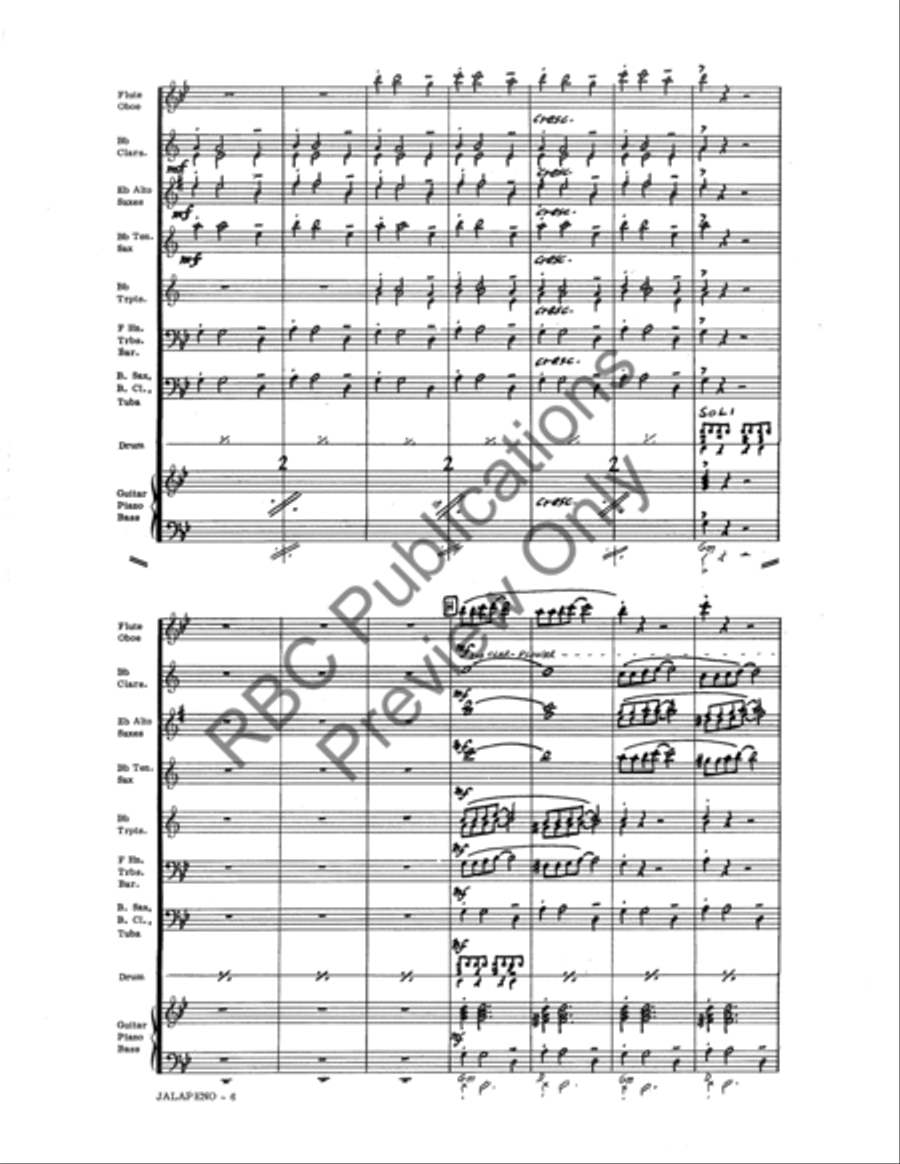 Jalapeno Jazz Ensemble scores gallery preview page 8