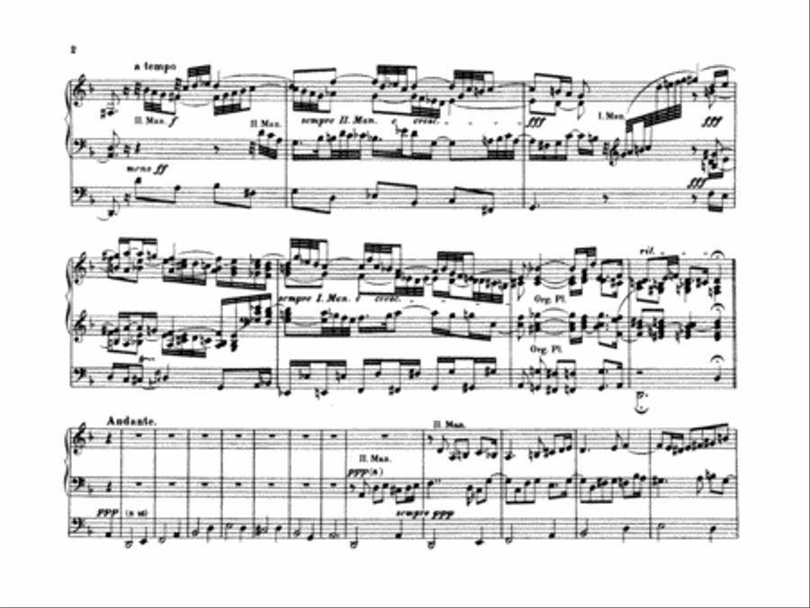 Reger: Introduction and Passacaglia Organ scores gallery preview page 4