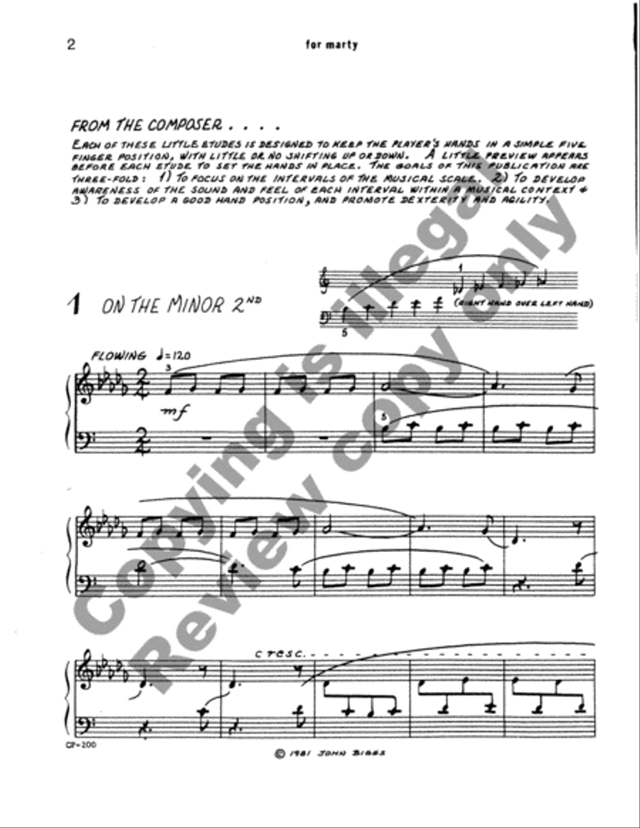Twelve Little Etudes Piano Method scores gallery preview page 19
