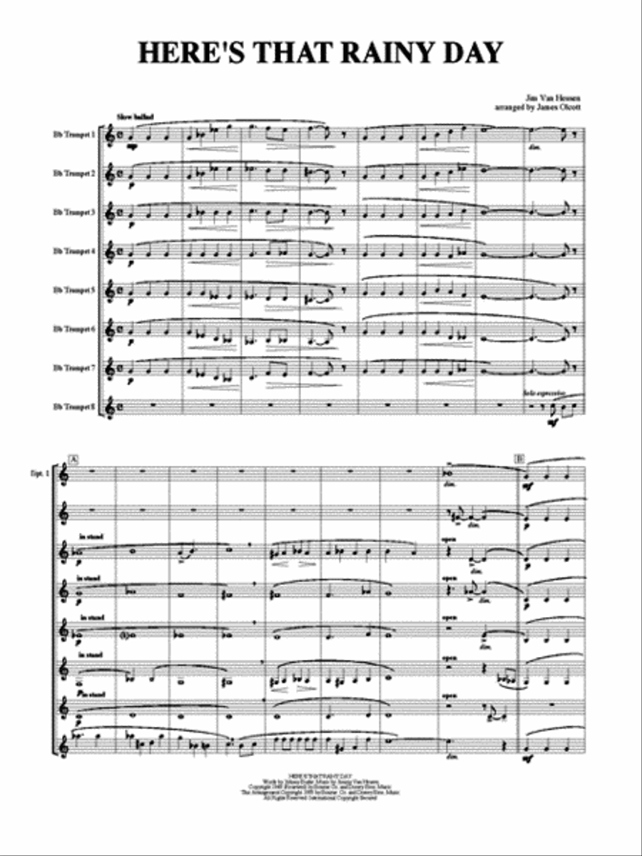 Here's That Rainy Day Small Ensemble scores gallery preview page 2