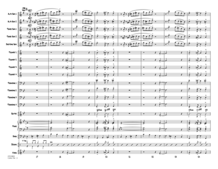 Cotton Tail - Conductor Score (Full Score)