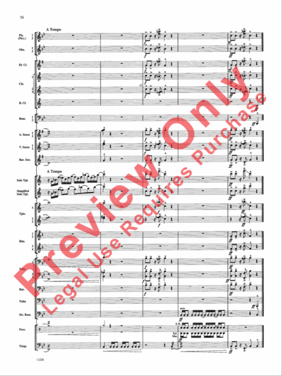 American Jazz Suite American Jazz Suite Concert Band scores gallery preview page 57