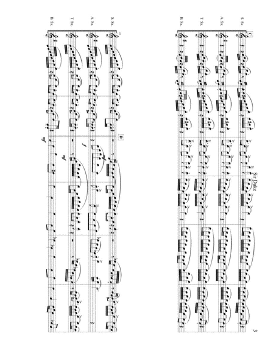 Sir Duke Woodwind Quartet scores gallery preview page 4