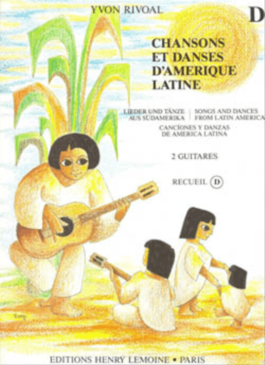 Chansons et danses d'Amerique latine - Volume D Acoustic Guitar scores gallery preview page 1