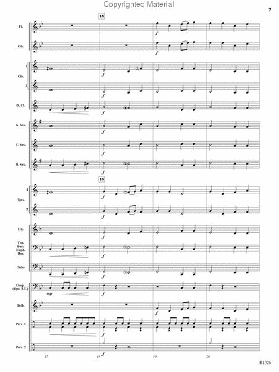 Parade of the Gladiators Concert Band scores gallery preview page 6