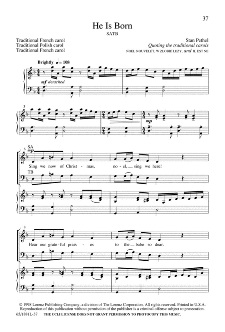 A Very Special Night A Very Special Night Unison Choir scores gallery preview page 39