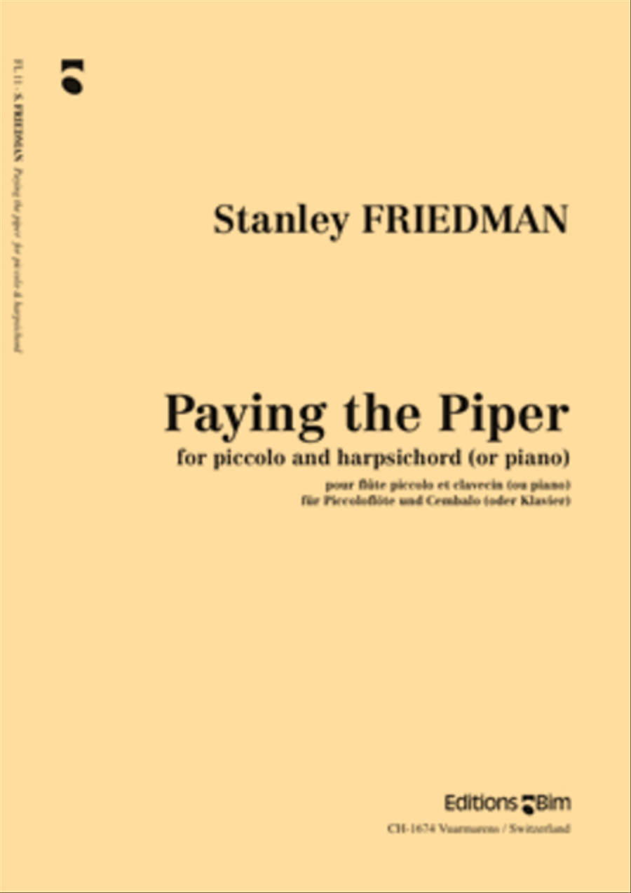 Paying the Piper Piccolo scores gallery preview page 1