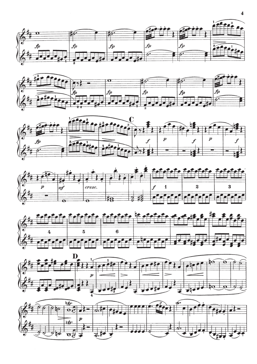 Mozart Le Nozze di Figaro Overture, for piano duet(1 piano, 4 hands), PM801