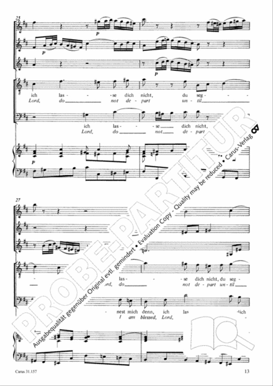 Lord, do not depart until I am blessed (Ich lasse dich nicht, du segnest mich denn) TB scores gallery preview page 14