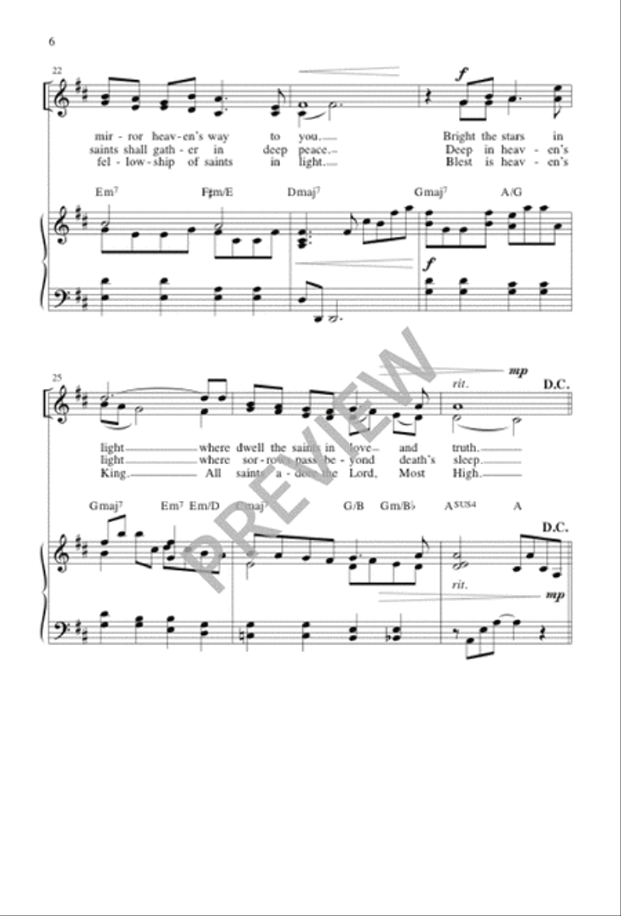 The Clouds' Veil 4-Part scores gallery preview page 4