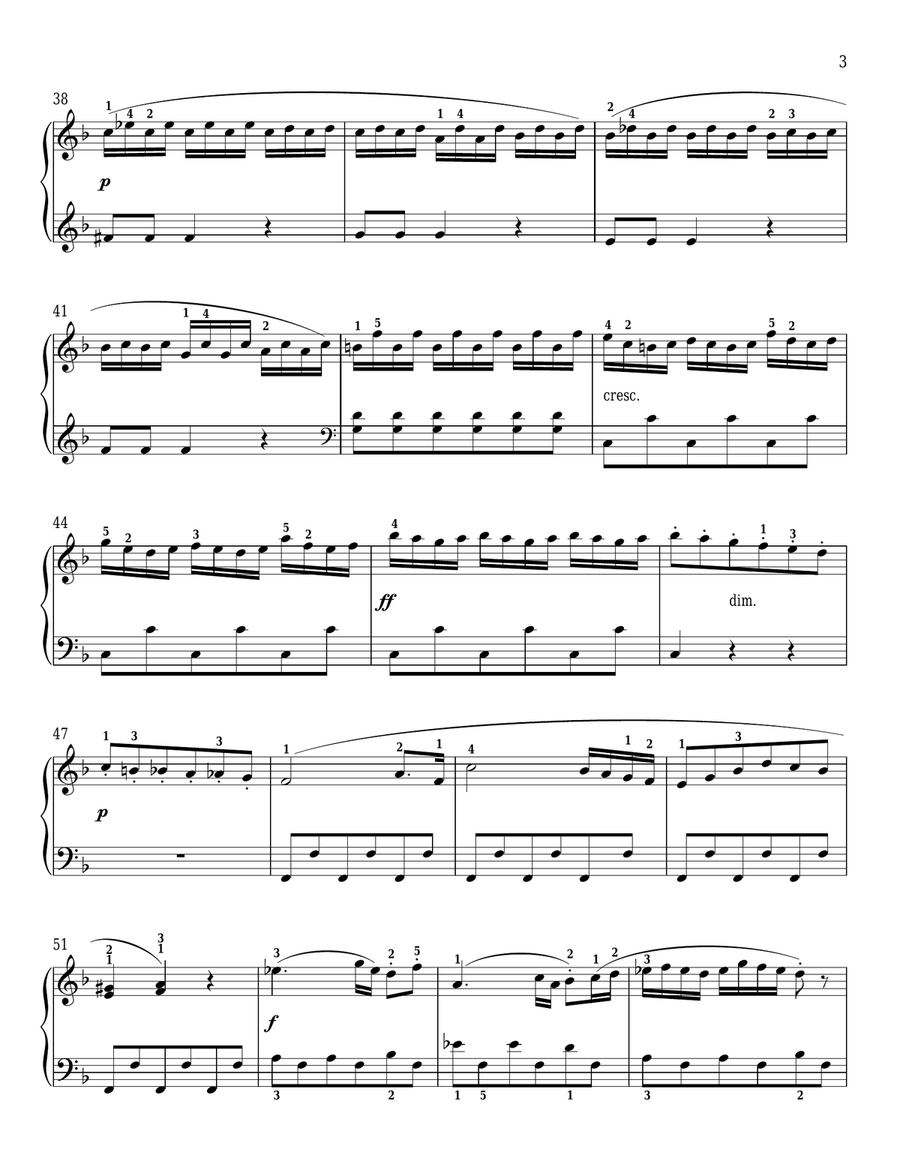 Sonatina In F Major, Op. 36, No. 4 Piano Solo scores gallery preview page 3