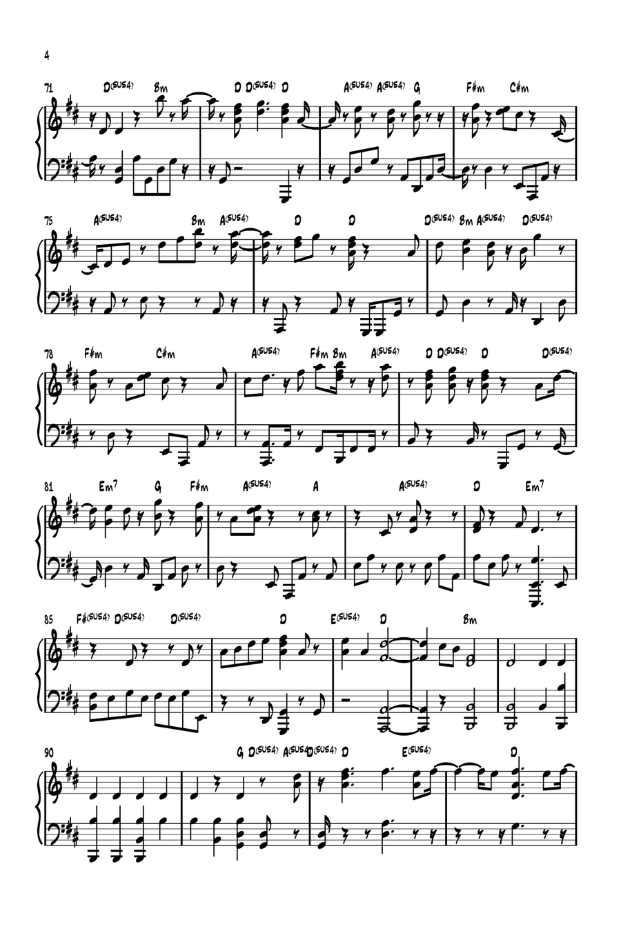 Lead Me To The Cross Lead Me To The Cross Easy Piano scores gallery preview page 4
