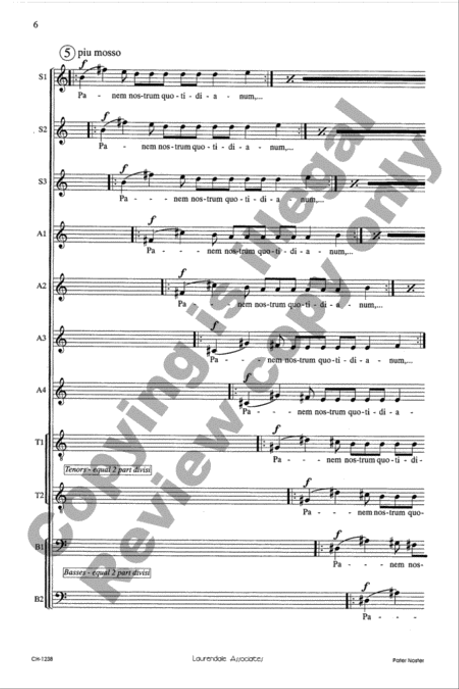 Pater Noster Pater Noster Divisi scores gallery preview page 6