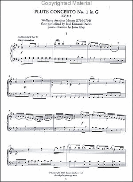 Flute Concerto in G - KV313