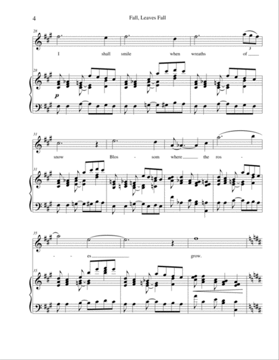 Three Sisters - A Song Cycle for Lyric Coloratura Soprano Coloratura Soprano scores gallery preview page 5