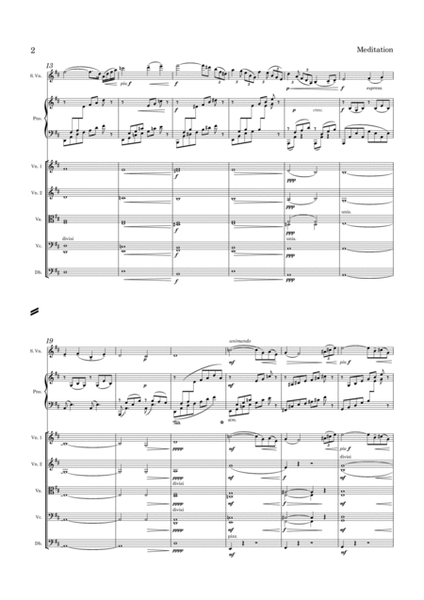 Massenet Meditation from "Thais" for Violin and String Orchestra image number null