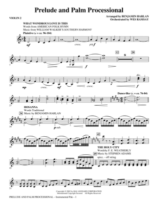 Prelude And Palm Processional - Violin 2