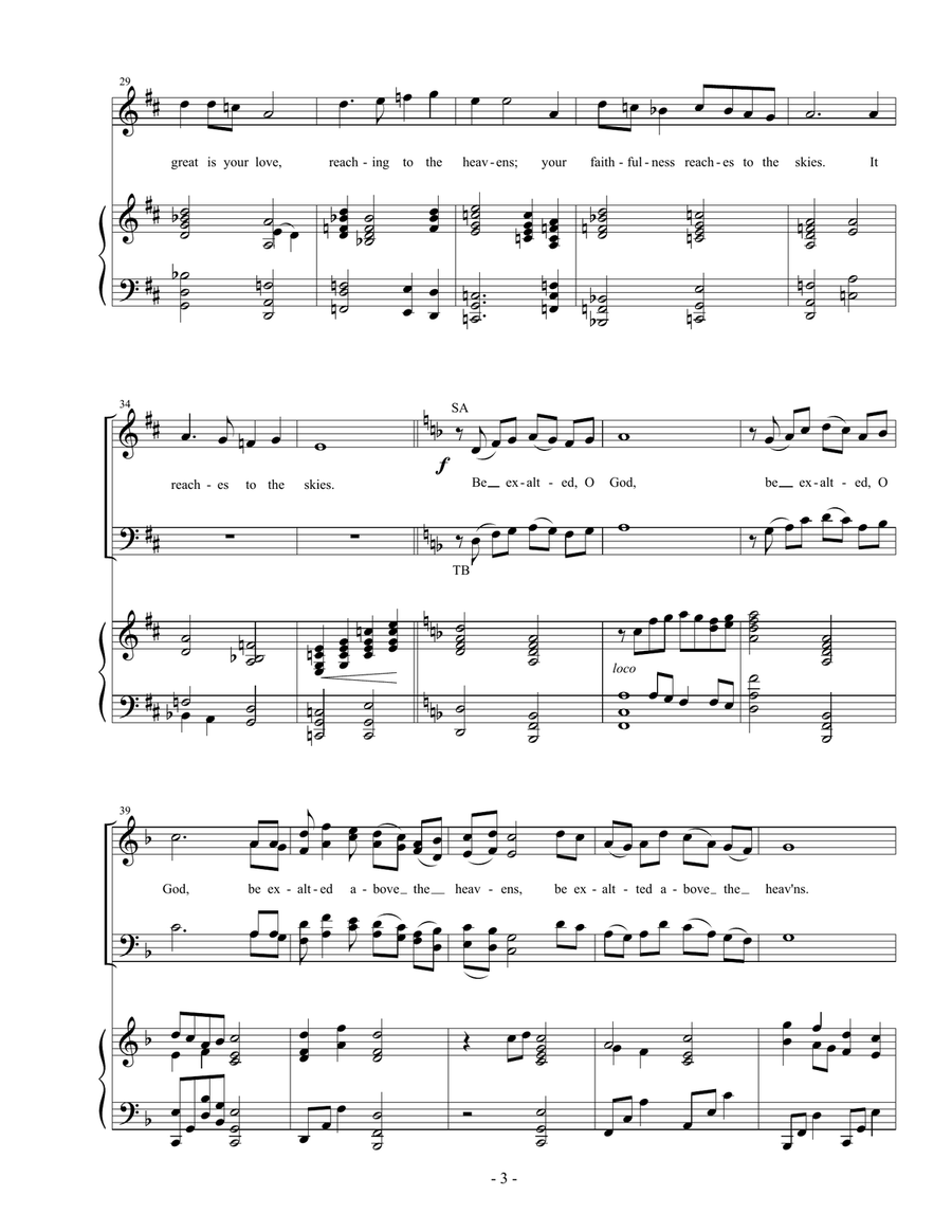 My Heart Is Steadfast (Psalm 57) 4-Part scores gallery preview page 3