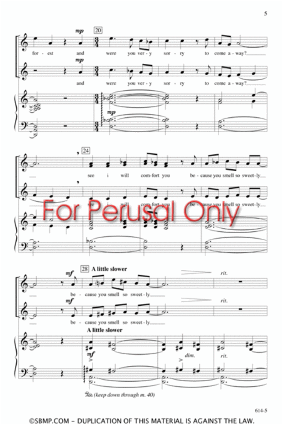 little tree - SA Octavo SA scores gallery preview page 4